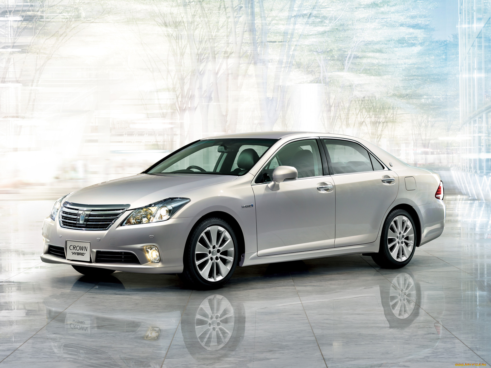toyota, crown, hybrid, 